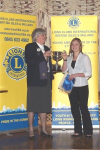 2010 Winner, RebeccaBellworthy with District Governor Judith Goodchild
